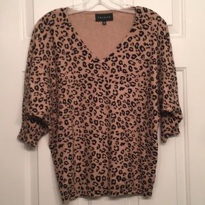leopard sweater top